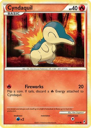 Cyndaquil (55)/95 Common Reverse Holofoil