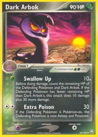 Dark Arbok (29)/109 Uncommon Reverse Holofoil