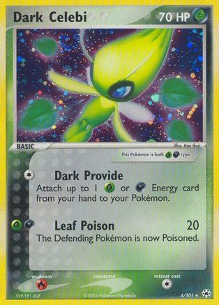 Dark Celebi (4)/101 Holo Rare Reverse Holofoil