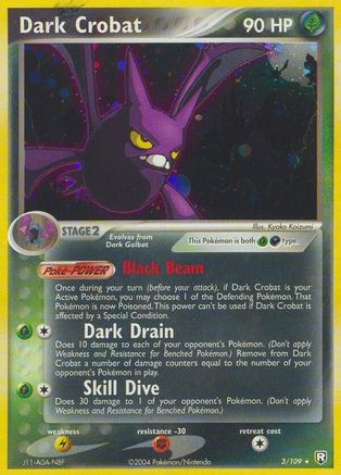 Dark Crobat (3)/109 Holo Rare
