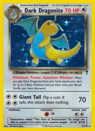 Dark Dragonite (5)/110 Holo Rare Holofoil