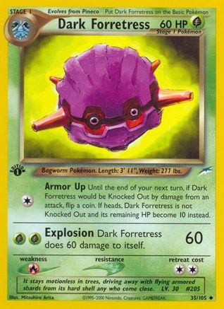 Dark Forretress (35)/105 Uncommon 1st Edition