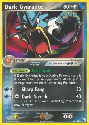 Dark Gyarados (36)/109 Uncommon