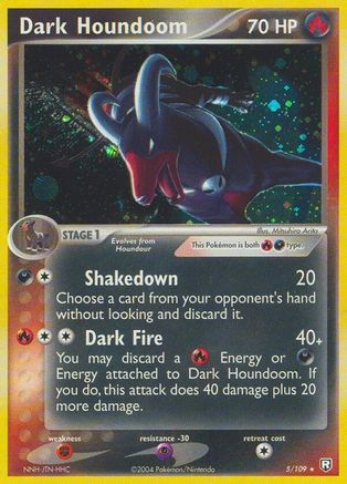 Dark Houndoom - 005/109 (5)/109 Holo Rare