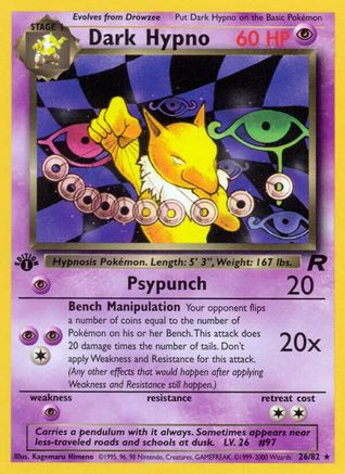 Dark Hypno (26) (26)/82 Rare 1st Edition