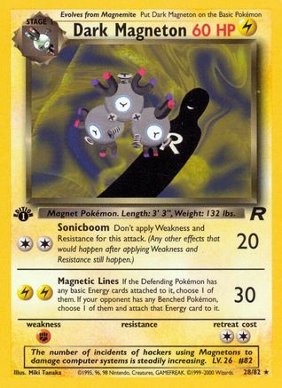 Dark Magneton (28) (28)/82 Rare 1st Edition