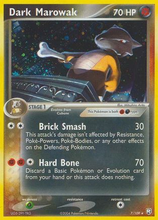 Dark Marowak (7)/109 Holo Rare Holofoil