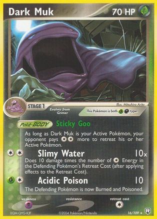 Dark Muk (16)/109 Rare Reverse Holofoil