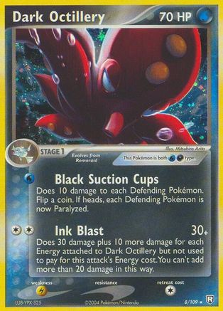 Dark Octillery (8)/109 Holo Rare Reverse Holofoil