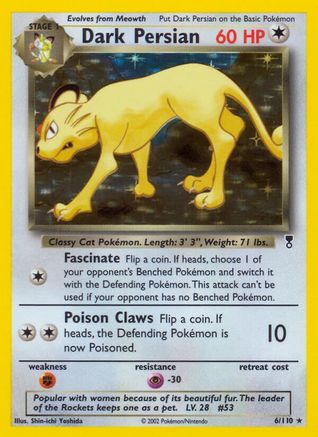 Dark Persian (6)/110 Holo Rare Reverse Holofoil