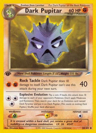 Dark Pupitar (38)/105 Uncommon 1st Edition