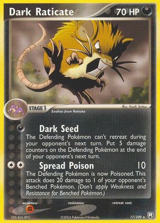 Dark Raticate (17)/109 Rare