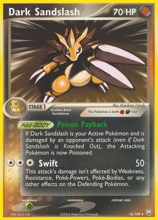 Dark Sandslash (18)/109 Rare