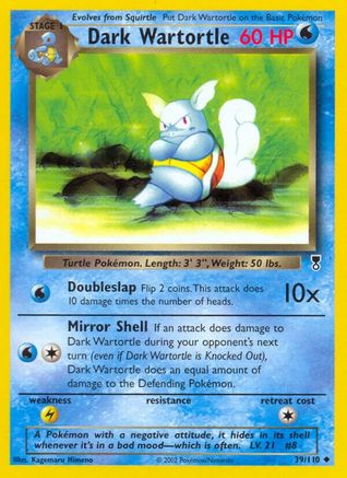 Dark Wartortle (39)/110 Uncommon Reverse Holofoil