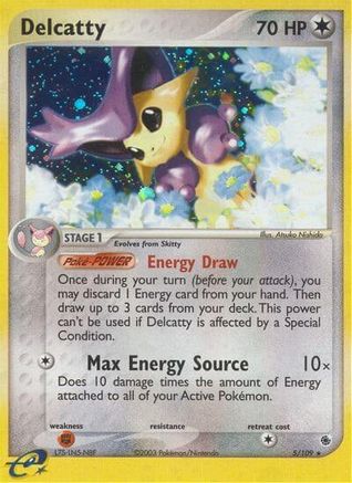 Delcatty - 5/109 (5)/109 Holo Rare Reverse Holofoil