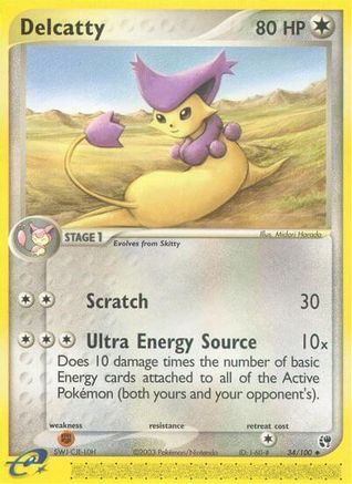 Delcatty (34)/100 Uncommon Reverse Holofoil