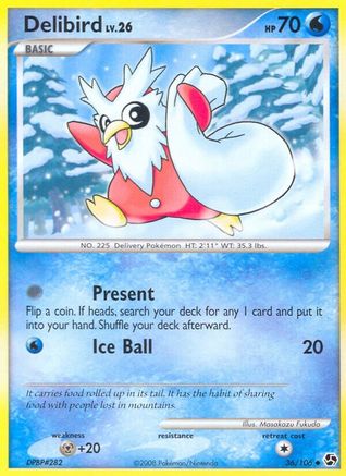 Delibird (36)/106 Uncommon Reverse Holofoil