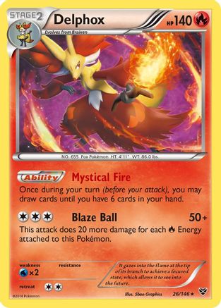 Delphox (26)/146 Holo Rare Reverse Holofoil