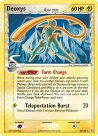 Deoxys (Delta Species - Speed Forme) (6)/110 Holo Rare Holofoil