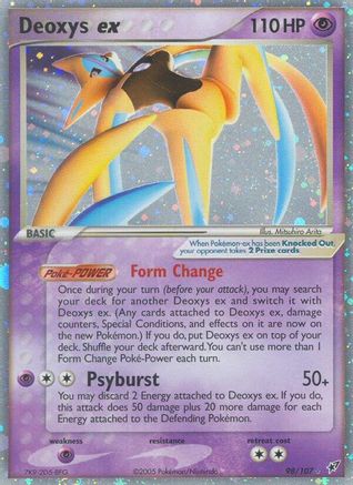 Deoxys ex (Attack Forme) (98)/107 Ultra Rare Holofoil