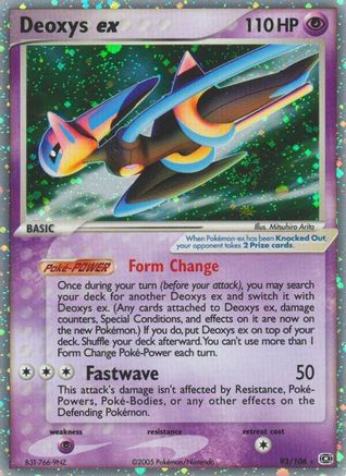 Deoxys ex (Speed Forme) (93)/106 Ultra Rare