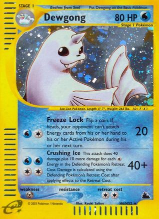 Dewgong (H6) (H6)/144 Holo Rare Holofoil