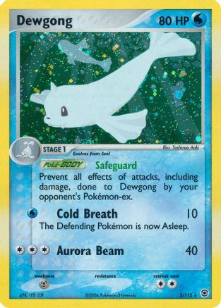 Dewgong (3)/112 Holo Rare Reverse Holofoil