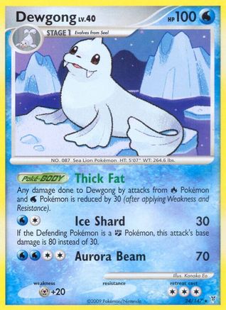 Dewgong (24)/147 Rare Reverse Holofoil