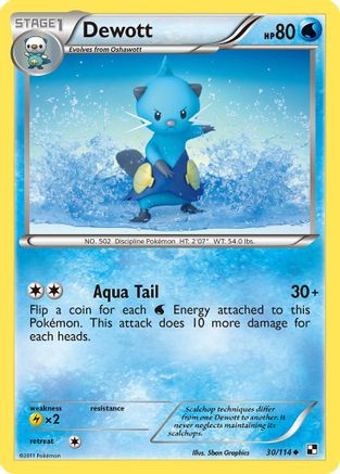 Dewott (30) (30)/114 Uncommon Reverse Holofoil
