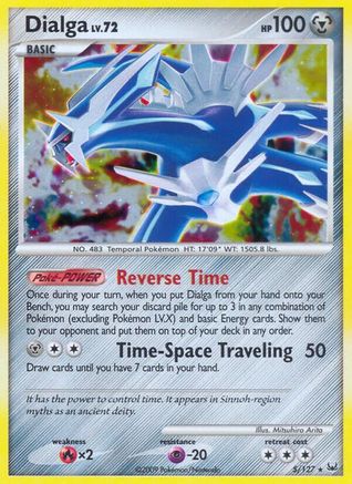 Dialga (5) (5)/127 Holo Rare Reverse Holofoil