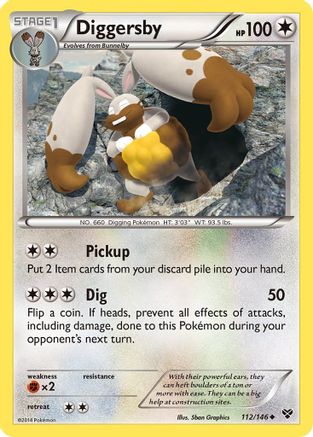 Diggersby (112)/146 Uncommon Reverse Holofoil