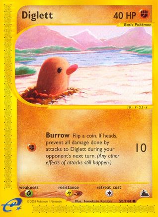 Diglett (50)/144 Common Reverse Holofoil
