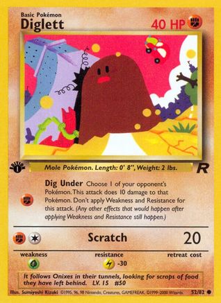 Diglett (52)/82 Common 1st Edition