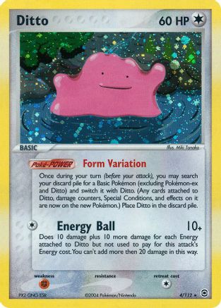 Ditto (4)/112 Holo Rare Holofoil