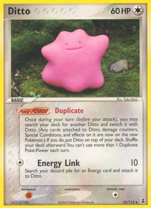 Moderately Played Ditto (35)/113 Uncommon (Cabinet-MP)