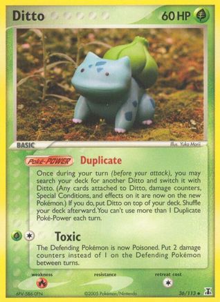 Ditto (Bulbasaur) (36)/113 Uncommon Reverse Holofoil