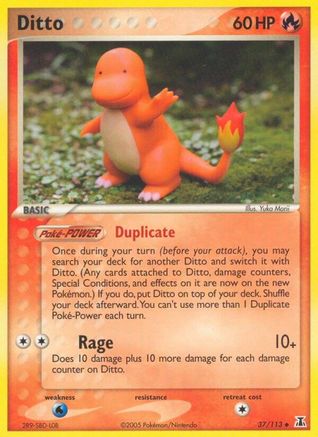 Ditto - 037/113 (Charmander) (37)/113 Uncommon Reverse Holofoil