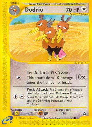 Dodrio (46)/147 Uncommon Reverse Holofoil