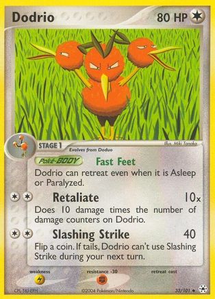 Dodrio (33)/101 Uncommon Reverse Holofoil