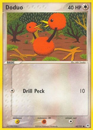 Doduo (60)/101 Common Reverse Holofoil