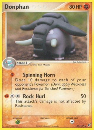 Donphan (30)/107 Uncommon Reverse Holofoil