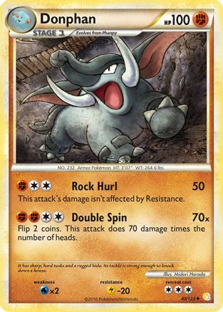 Donphan (40)/123 Uncommon Reverse Holofoil