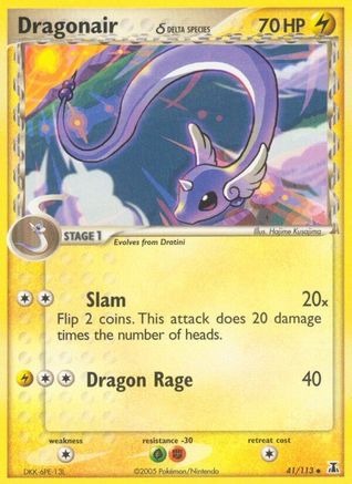 Dragonair - 41/113 (Delta Species) (41)/113 Uncommon Reverse Holofoil