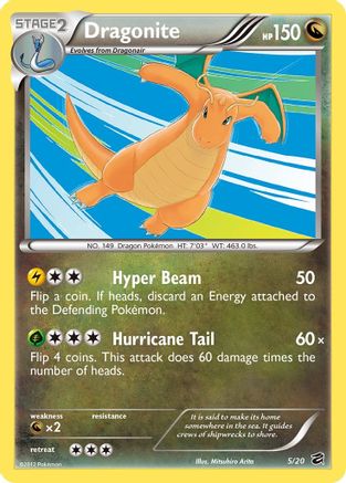 Dragonite (5)/20 Holo Rare Holofoil
