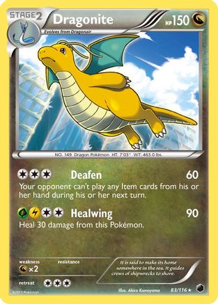 Dragonite (83)/116 Holo Rare Reverse Holofoil