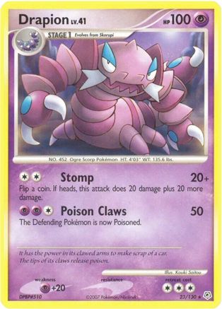 Drapion (23)/130 Rare Reverse Holofoil