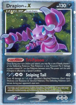 Drapion LV.X (123)/127 Ultra Rare Holofoil