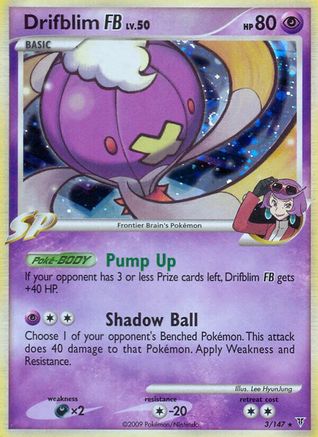 Drifblim FB (3)/147 Holo Rare Reverse Holofoil