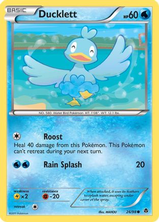 Ducklett (26)/98 Common Reverse Holofoil