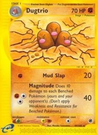 Dugtrio (44) (44)/165 Rare Reverse Holofoil